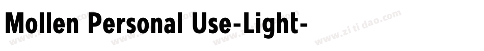 Mollen Personal Use-Light字体转换